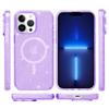Für iPhone 13 Pro Max Hülle Kompatibel mit MagSafe Glitzernde Glitzer PC+TPU Handyhülle