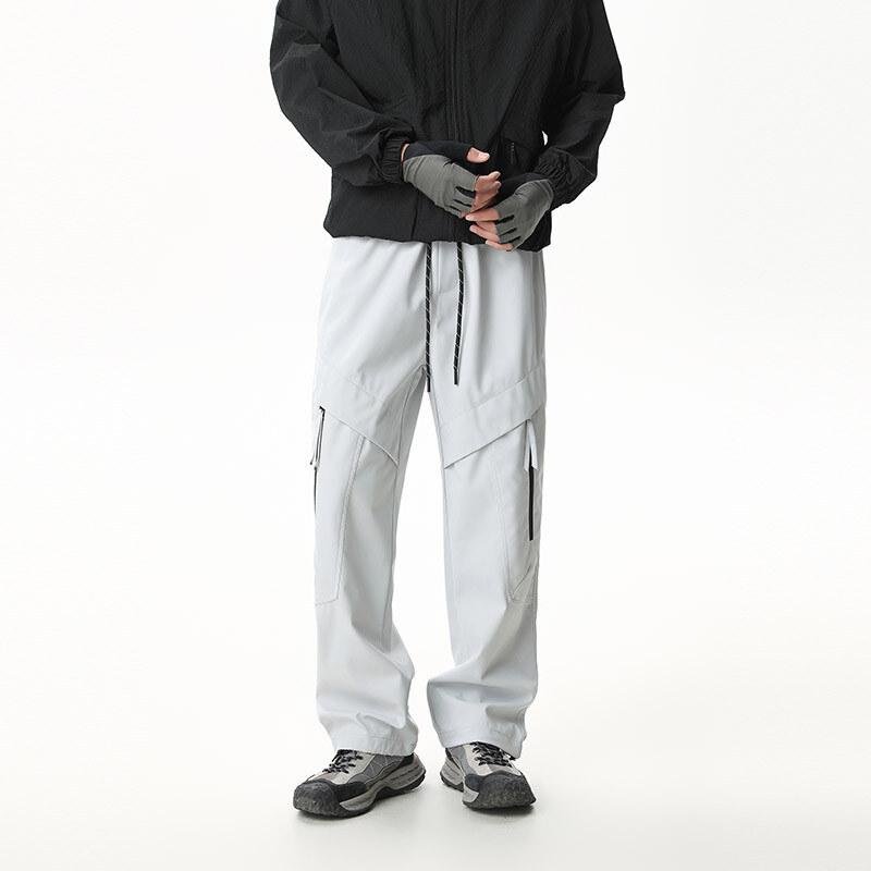 New American Trousers Men's New Big Pockets Handsome Loose Straight Casual Sports Pants Outdoor Charge Pants