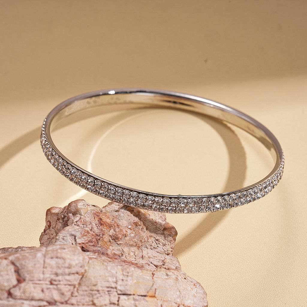 Diamond Geometric Round Bracelet Fashion Versatile Bracelet Light Luxury Niche Jewelry