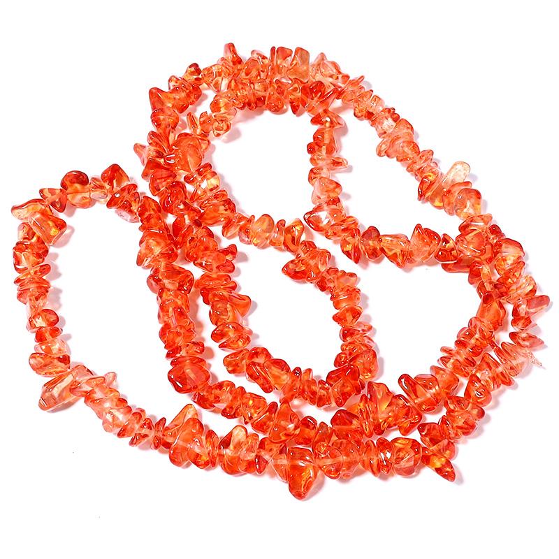 1 Strand Crystal Beads 8X5mm Colorful Irregular Gravel Glass Loose Spacer Beads For Jewelry Making DIY Bracelet Necklace Finding