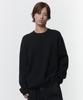 Minimal Oversized Crew Neck Knit [Black]