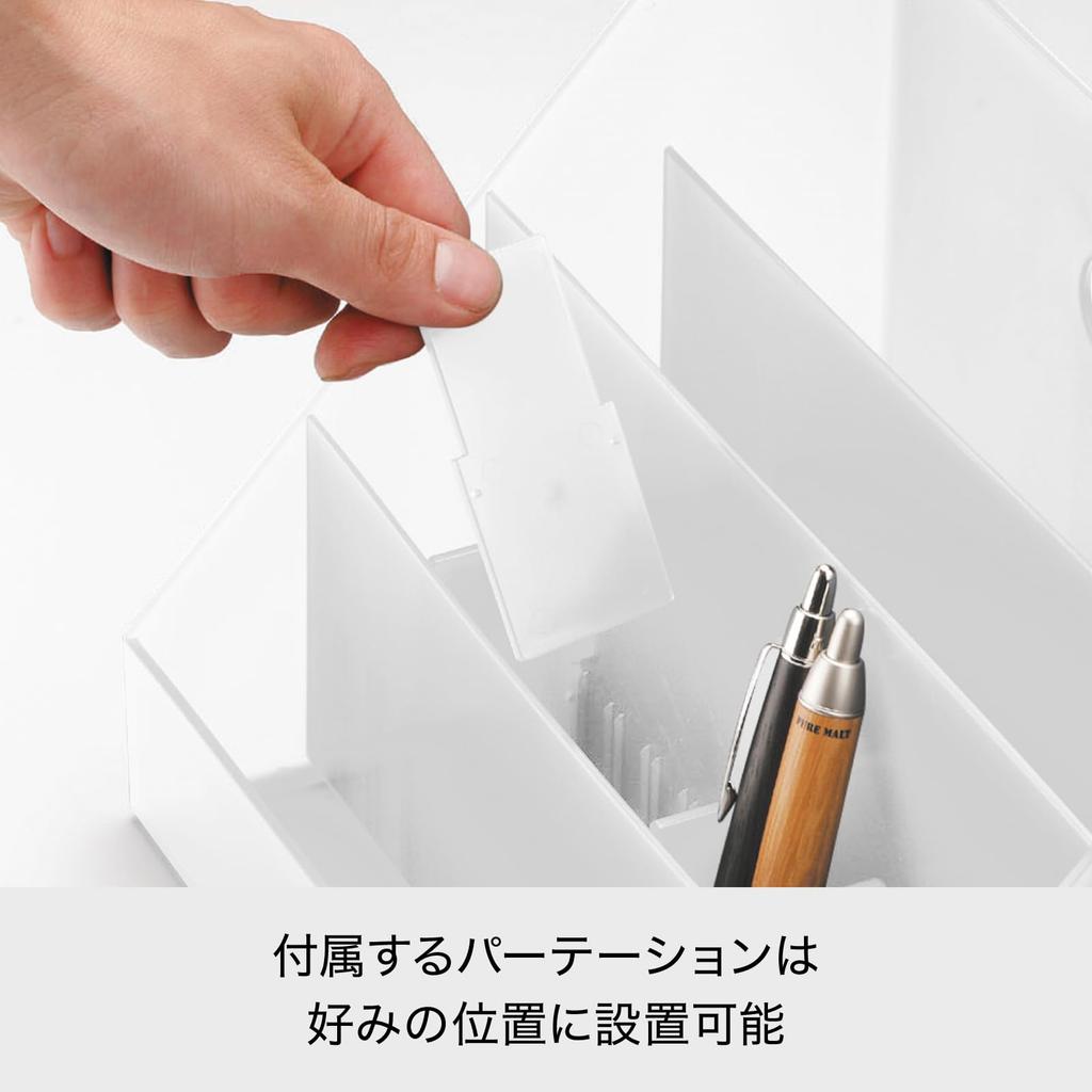 Desktop-Aufbewahrung Breit 34cm B x T x Alles Weiß Hergestellt in Über 10 Millionen Einheiten Perfekt für und Taschenrechner Like-it MX-03 Hülle, Ständer, 13.1cm 18.2cm H,