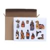 11pcs/set Nativity Scene Set Christmas Ornament Baby Jesus Statue Christmas Decoration Indoor Nativity Crib Manger Figurines