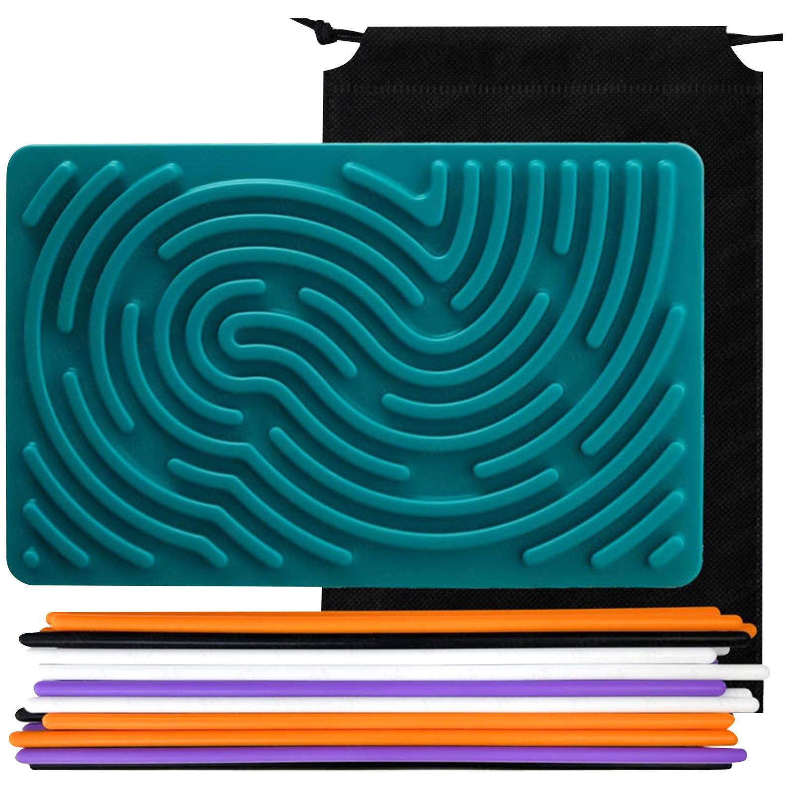 

Доска для сенсорной деятельности, силиконовая игрушка для успокоения, стресс, бесшумность, осознанность для детей 3+, облегчение тревоги, сенсорная доска One Size зелёный