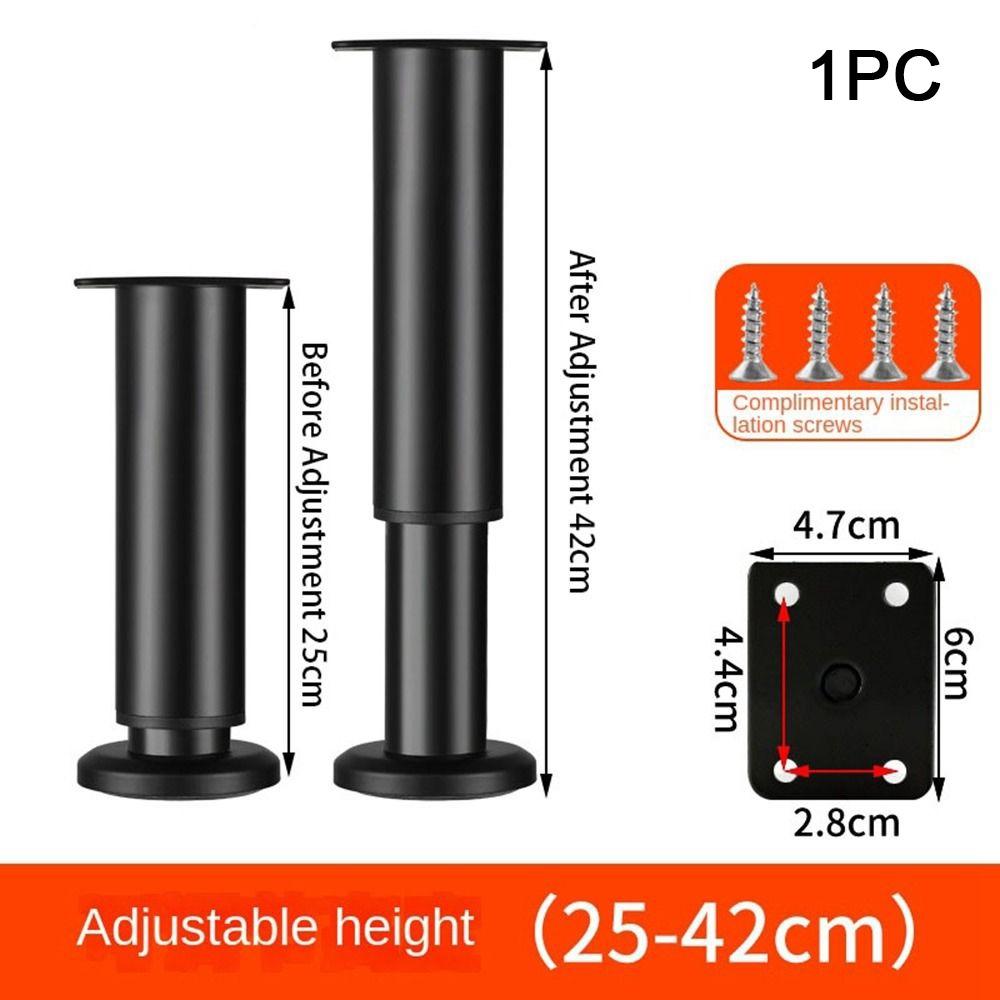 Möbelfötter i rostfritt stål Justerbar soffnivåfot Nya bordsfötter Möbler
