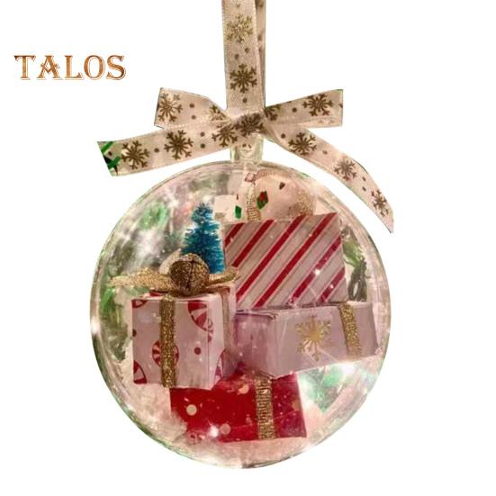 

Забавные мини-упаковки, украшение, рождественский прозрачный шар, подвеска, рождественская елка, подвесная экспресс-коробка, украшение, подарочная коробка C