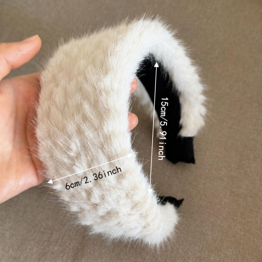 Wide Edge Plush Hairband Weaving Texture Head Wraps High Quaity Women's Headband Hair Accessories