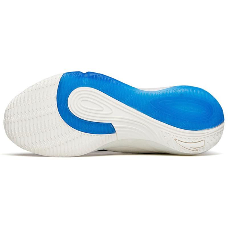 Anta A Flash Bubble 1.0 KT Wear-Resistant Slip-Resistant Low-Top Performance Basketball Shoes Men's Black White Blue Sneakers