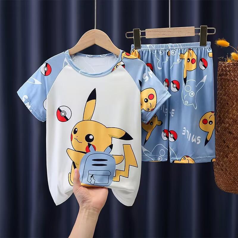 Southeast Asia Kids' Demon Slayer Pajamas: Long Sleeve & Pants Set for Girls