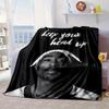 Rap Legend In Blue Blanket Flannel Blanket for bed, sofa, Camping, Hiking, Picnic Essentials, gift for family Fan gifts
