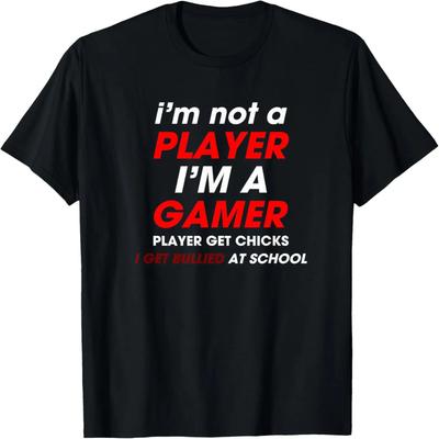 Δεν είμαι παίκτης είμαι gamer αστείο μπλουζάκι κατά του εκφοβισμού T-Shirt
