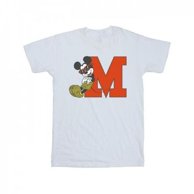 Mädchen Micky Maus Leopard Hose Baumwoll-T-Shirt