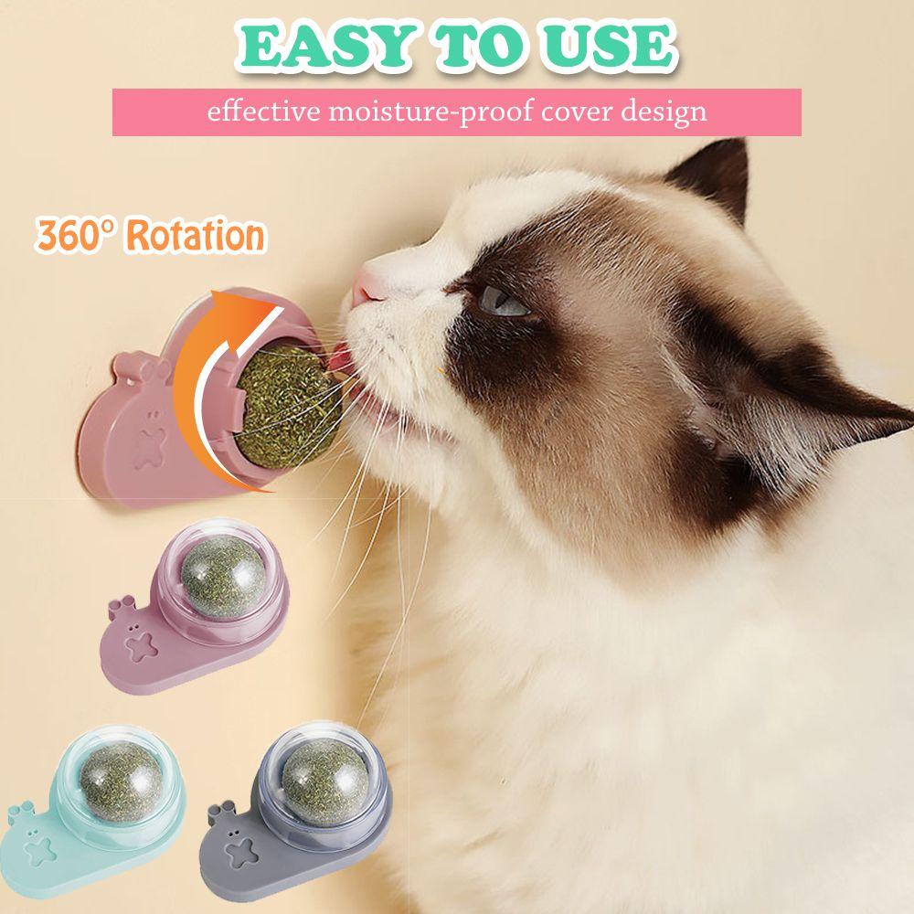 

Moistureproof Cat Toys Rotatable Catnip Balls Interactive Rotatable Cat Mint