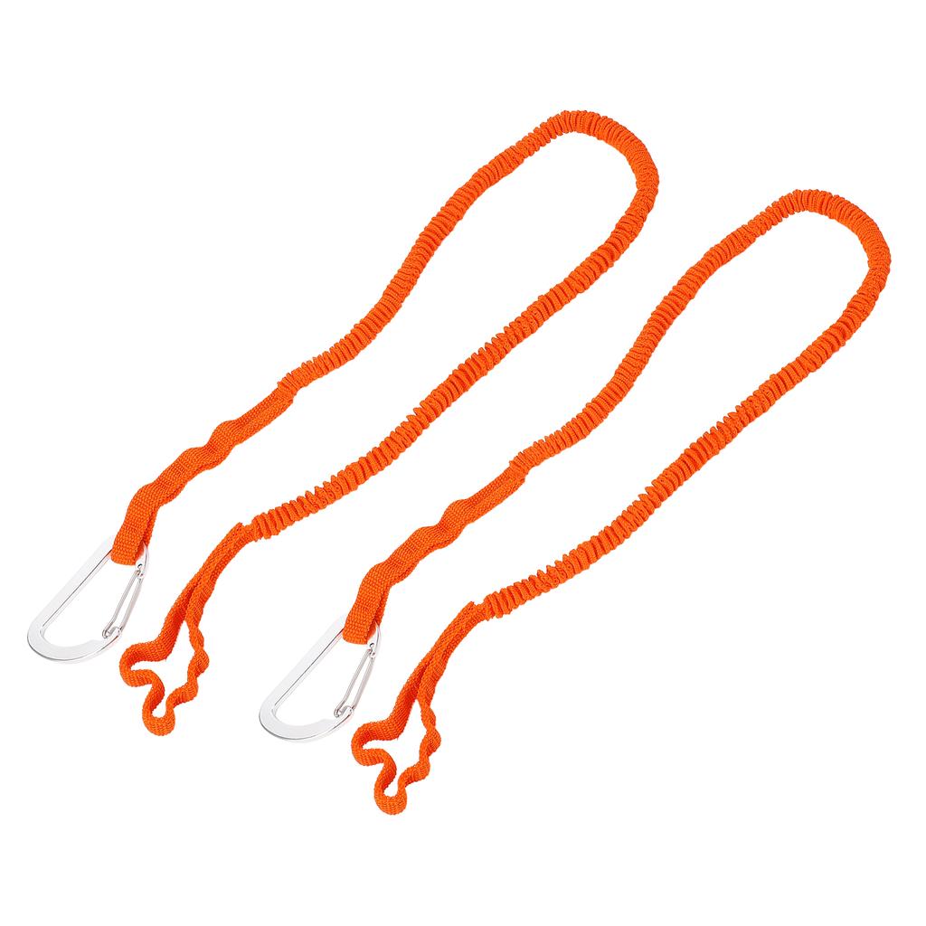2pcs Kayak Paddle Leash Stretchable Strap Lanyard Rope for Kayaking Boating Canoeing Fishing Pole Rod 3‑6 Feet