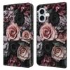 For iPhone 16 Leather Case Pattern Printing Wallet Stand Flip Phone Cover