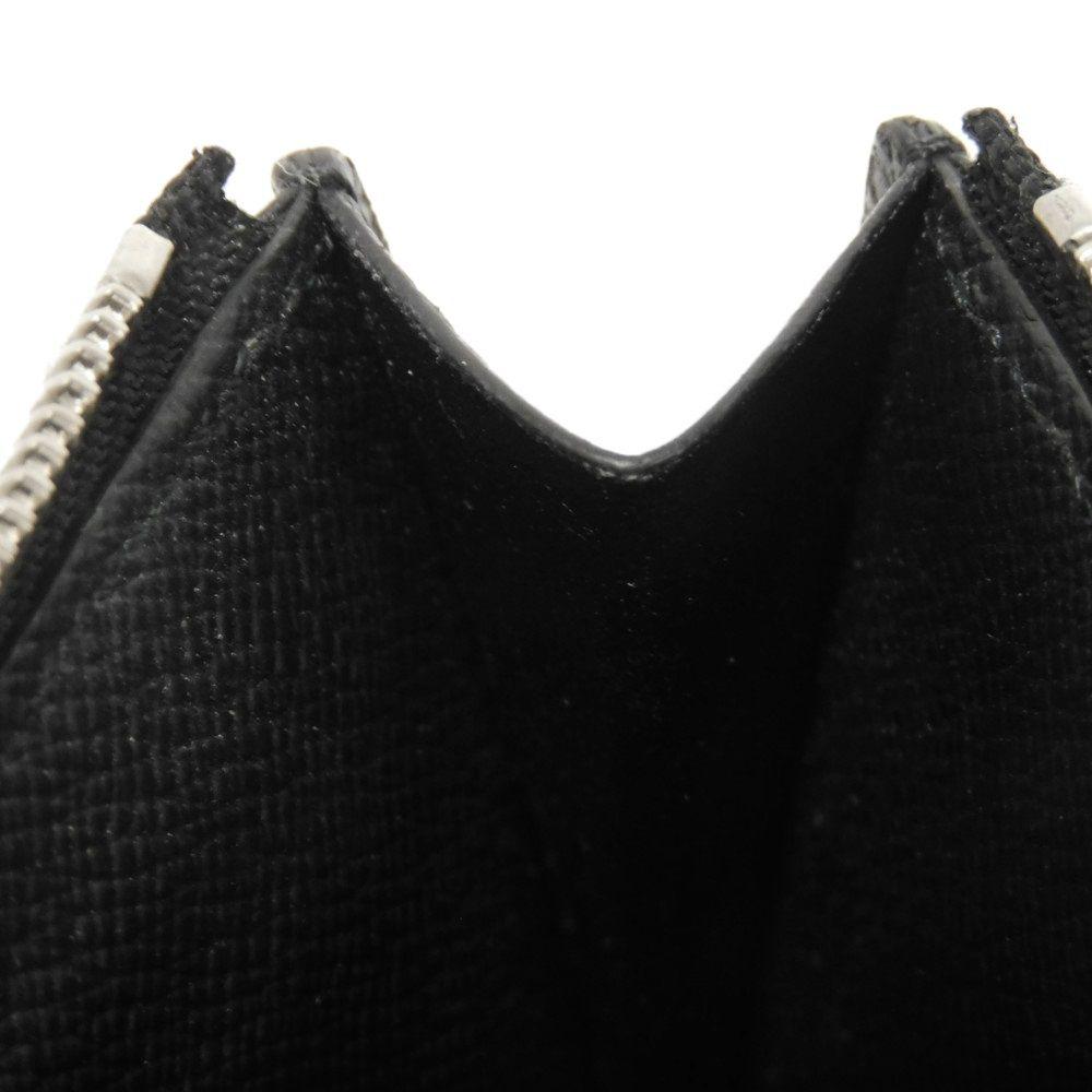 Used 12564 Coin Card Holder M62914 7943 LV Logo Black Card Case Compact Wallet Taiga Noir Men's from Japan AUTHENTIC
