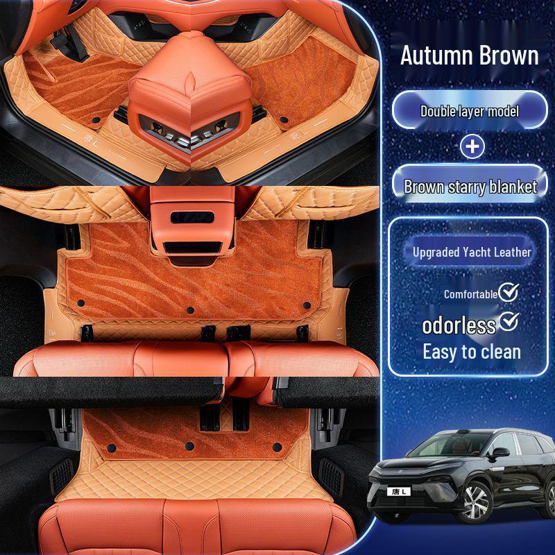 Floor Mats for 25 BYD Tang L Models - Custom-Fit, Modified Interior Mats for Tang L DMI and EV