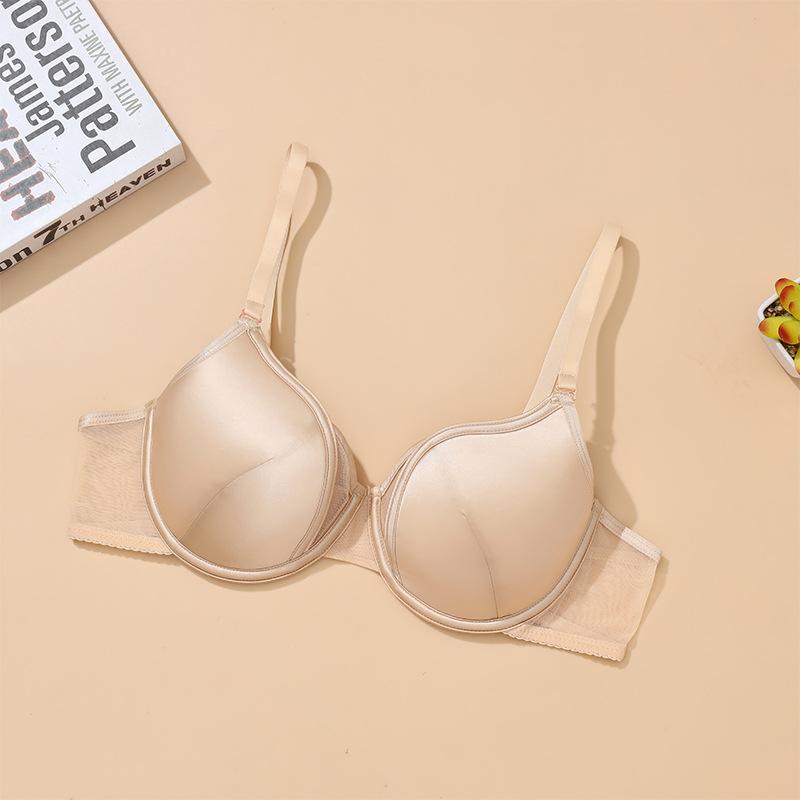 Francouzské Sexy Prádlo Malá Prsa Nevyplněný Košíček Push-up Podpůrná Podprsenka Letní Ultra-tenká Podprsenka