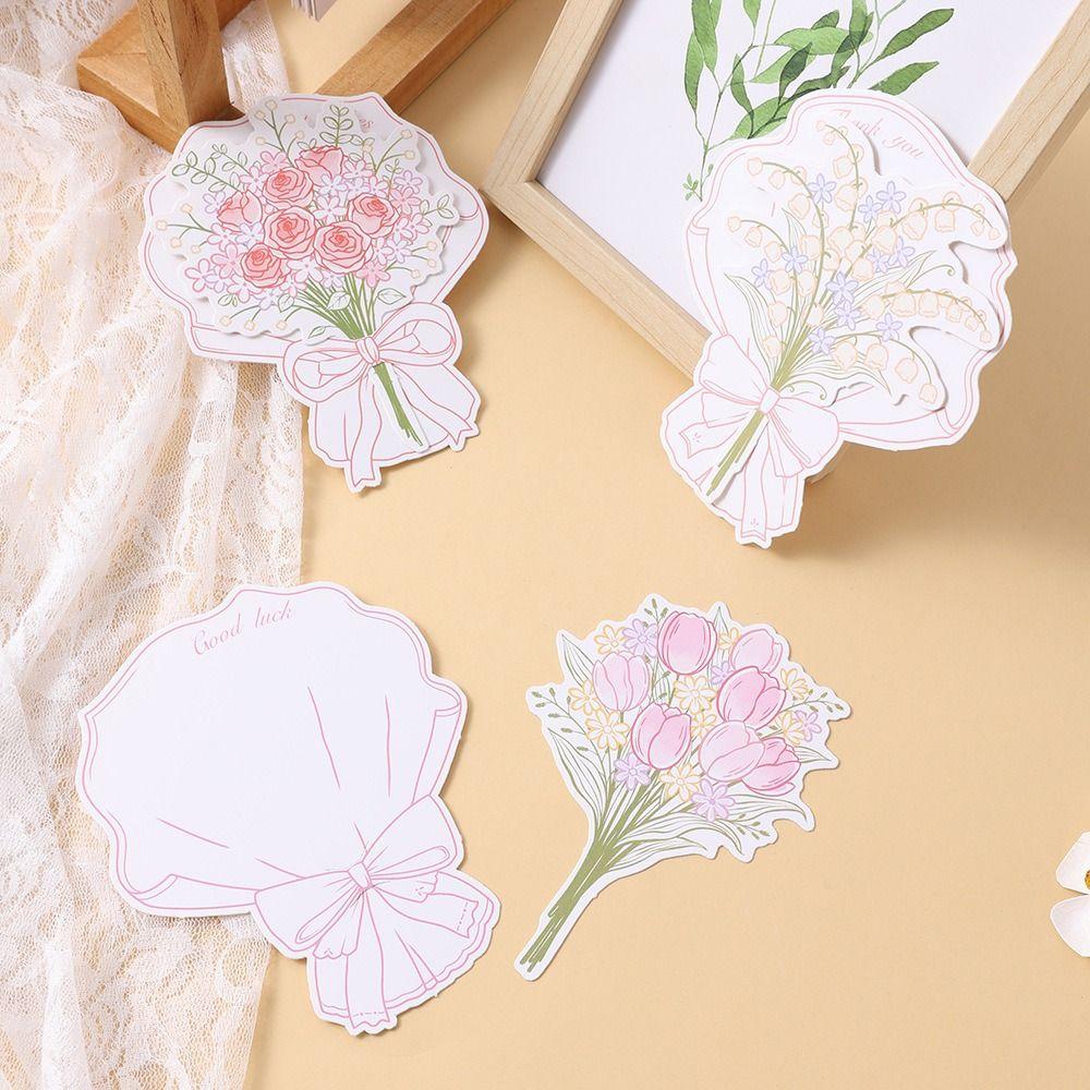 Flower Thank You Card Mini Size Bless Card Ins Hand Gift Hanging Tag Party Gift