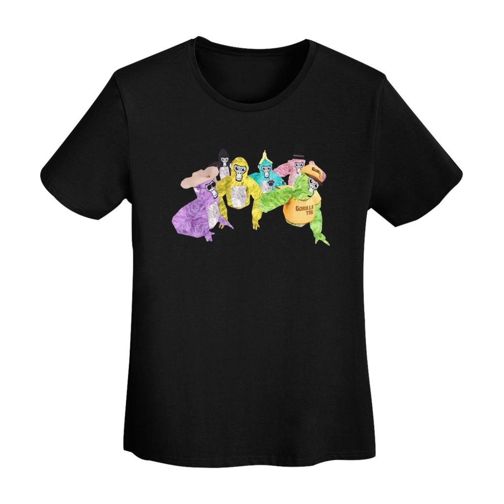 Gorilla Tag Monkey TShirt Women Short Sleeve T Shirts ONeck Streetwear Cotton Summer Tees Streetwear