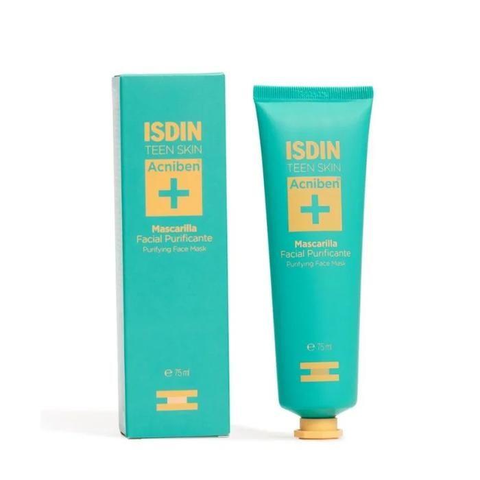 Masque Visage - ISDIN - ACNIBEN - 75 ml - Sans Parabène - Tous types de peau