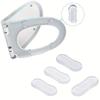 5 Stück Toilettensitz-Stoßdämpfer-Pads Transparentes Weichgel Anti-Kollisions-Kissen