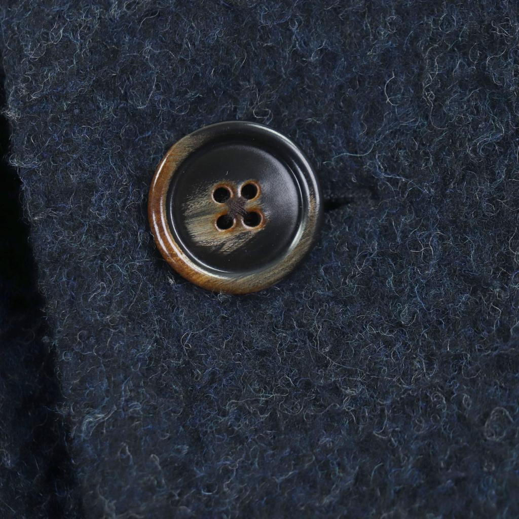 LARDINI Chester coat Navy wool mens 46 Used