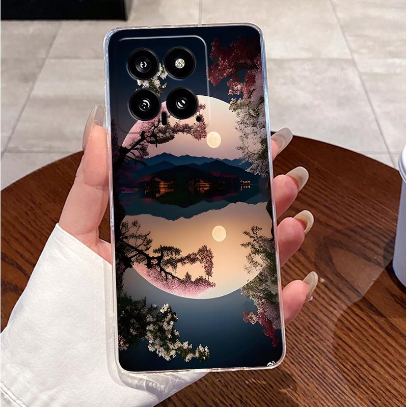 For Xiaomi Mi 14 / 14 Pro Clear Case Luxury Cute Love Rabbit Funny Ultra Slim TPU Silicone Soft Back Cover For Mi14 14Pro Casing