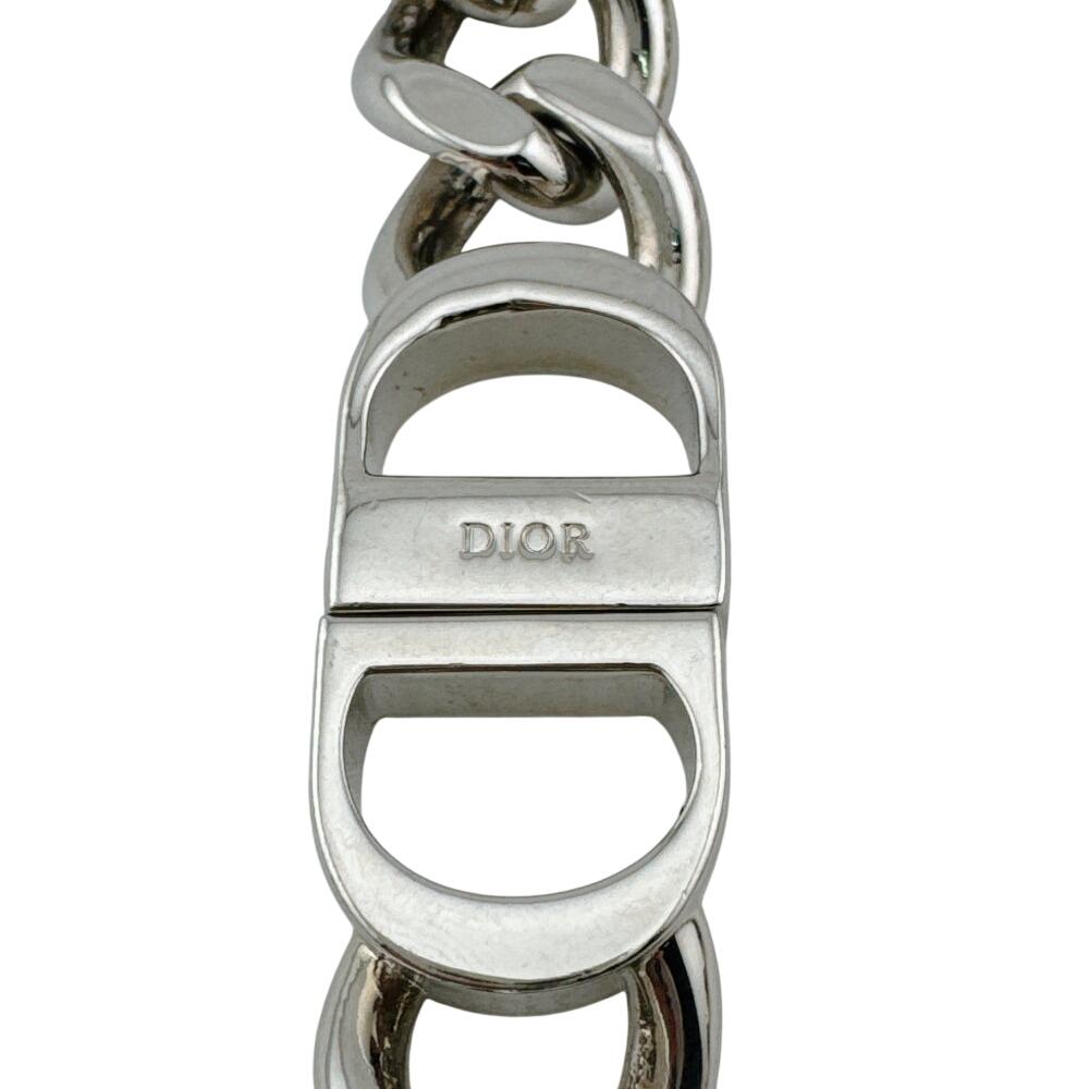 Dior Kihei Sterling Silver CD Icon Chain Link Necklace Silver Sterling Silver Used