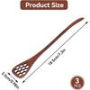 Wood Honey Drizzler 3pcs, Honey Dipper Sticks Wooden Honey Comb Honey Stick Honey Dipper Spoon Coffee Stiring Spoon Syrup Dippers(Brown)