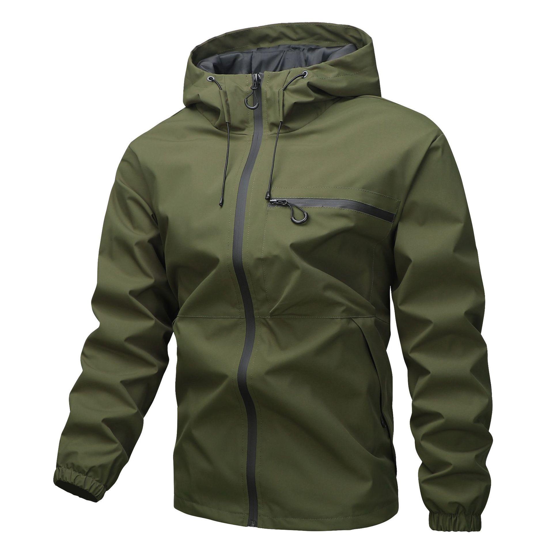 Men s Hooded Soft Shell Jacket - Windproof & Waterproof for Outdoor Sports in Spring & Autumn L