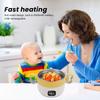 Insulated Food Warmer Bowl 450ml Stainless Steel Auto Constant Temperature USB Rechargeable Electric Heating Lunch Box for Home Travel