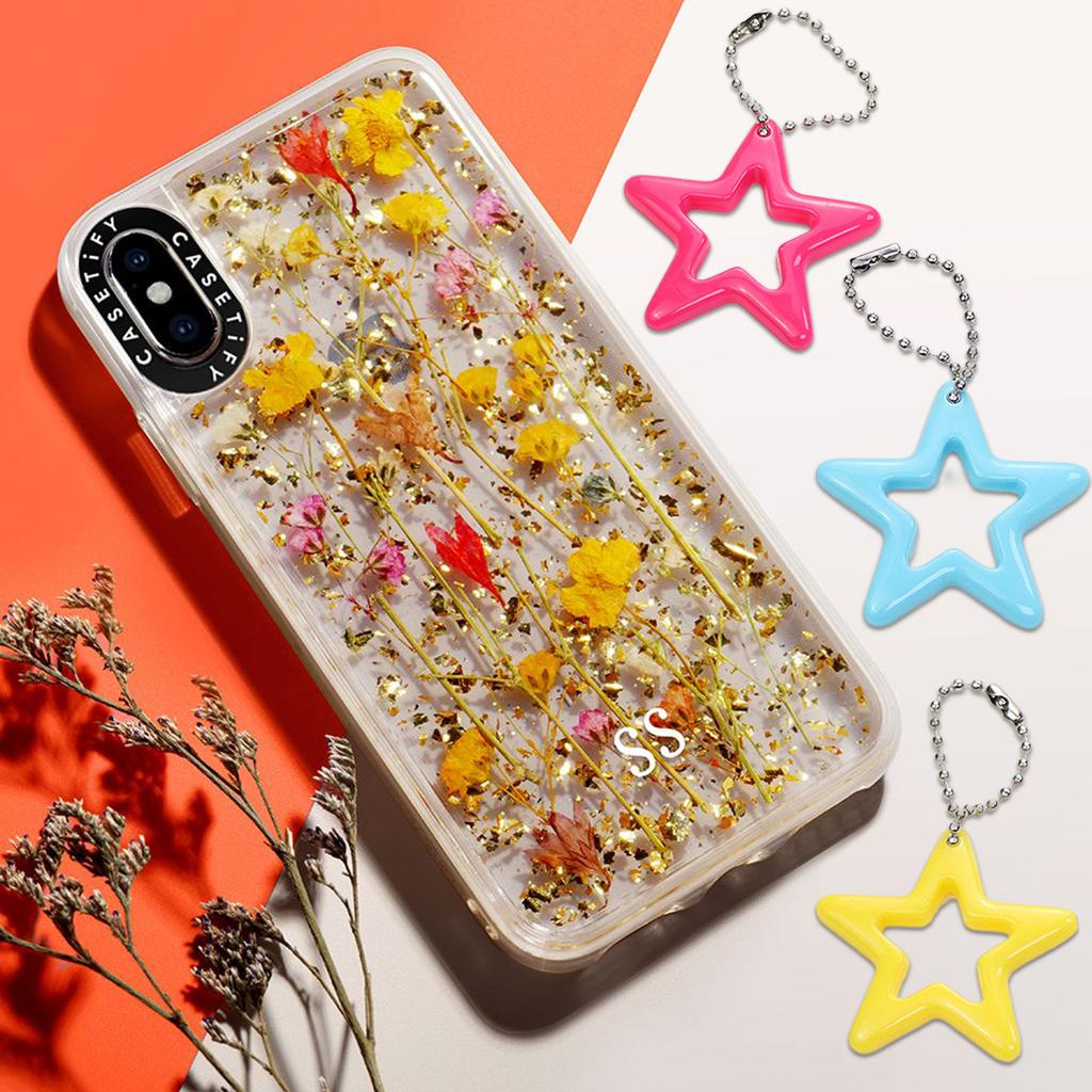 10xFashionable Hollowed Out Star Charm DIY Necklace Earrings Pendant Jewellery Finding Accessory for Jewelry Keychain