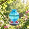 Handmade Glass Nectar Feeder Outdoor Easy to Refill for Bird Watchers,