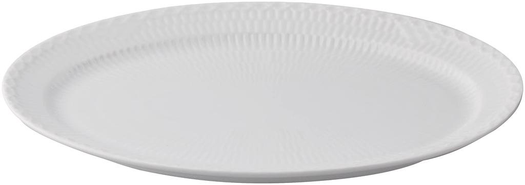 Imported Royal Copenhagen White Fluted Half Lace Oval Dish Plate 28cm Wedding Gift Present 1016792 [Regular Product]