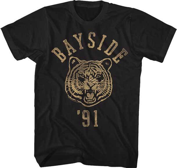 Saved By The Bell TV Show Batside Tiger Logo 91 Men T Shirt XL