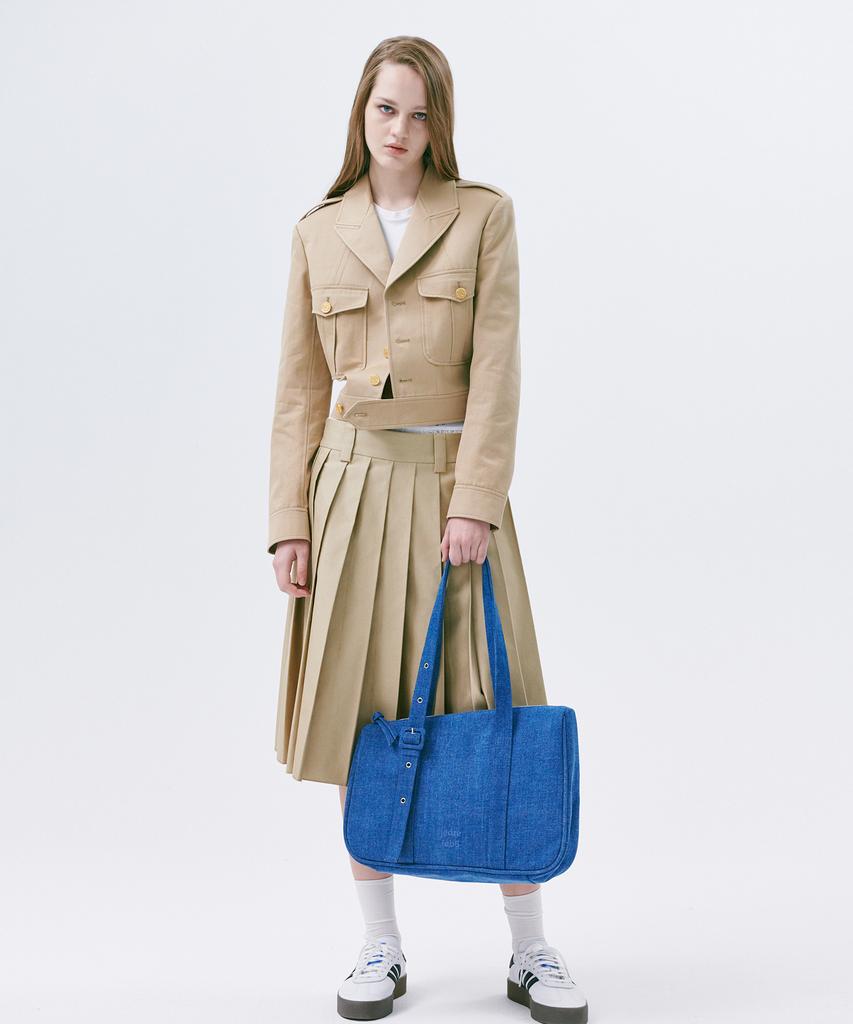 Jedrefeb5 Slant Large Shoulder Bag Blue