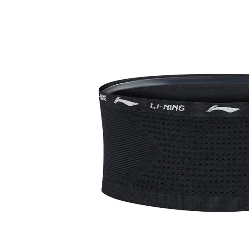 Li Ning Polyamide With Nylon Running Equipment Fanny Pack Unisex Black/Yellow MBYBLU049-1