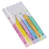 6PCS Durable Creative Color Doodle Pen Multi-color Double Head Smooth Writing Highlighters