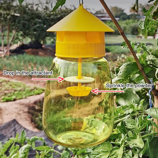Lapač na octomilky pro zahradu, závěsný lapač na melounové mušky, venkovní lapač na mouchy, zachycuje octomilky ze stromů, melounů pro domácí sad