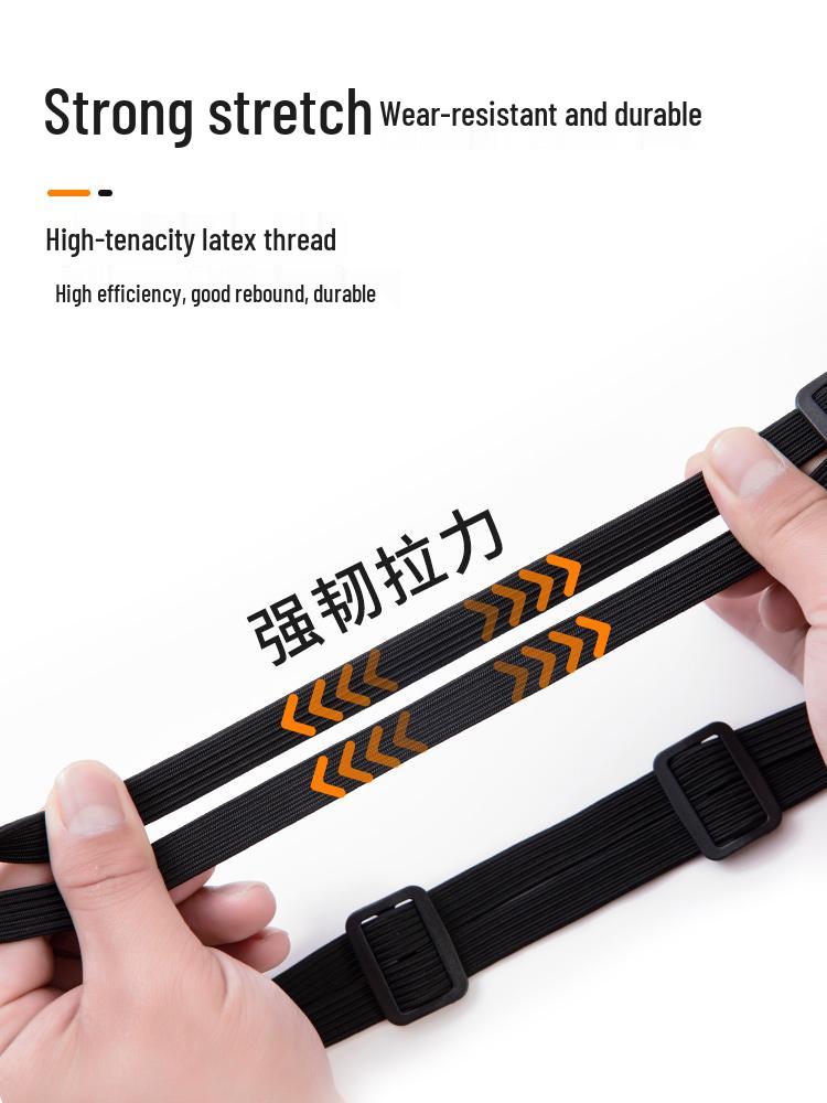 Motorcycle Tie-Down Rope, Helmet Strap, Elastic Band, Bundling Rope for Bicycles and E-Vehicles