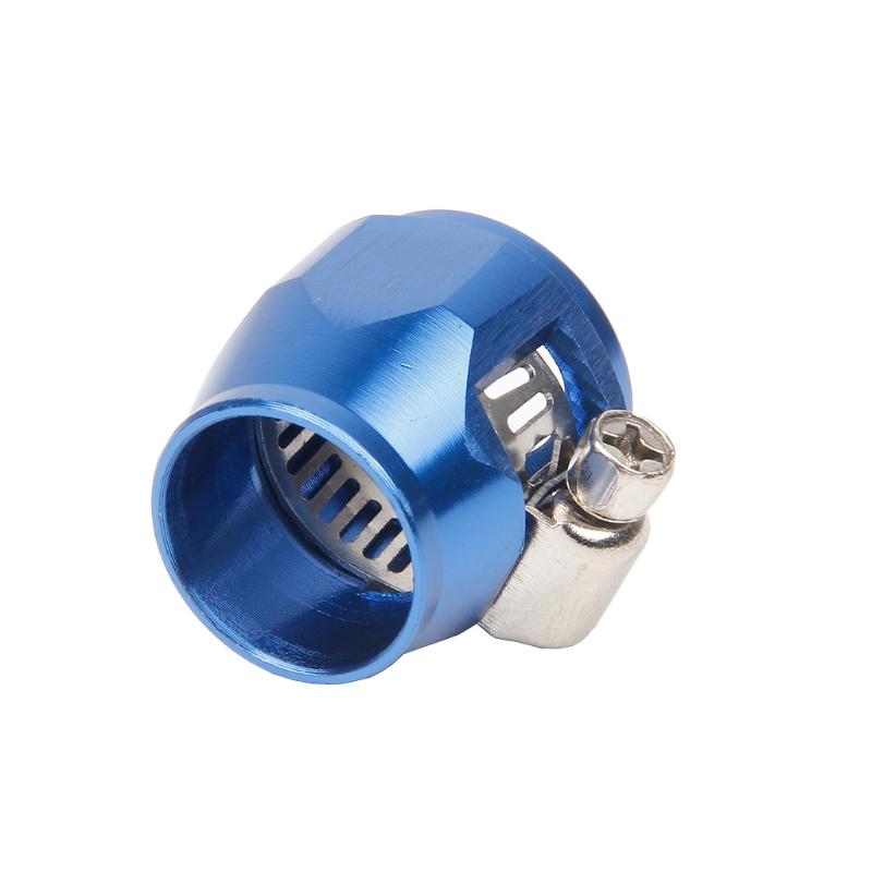 AN8 8 AN Blau Schlauchschelle Aluminiumlegierung Öl Wasserleitung Clip Klemme