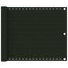 Balcony Privacy Screen Dark Green 75 X 400 Cm HDPE