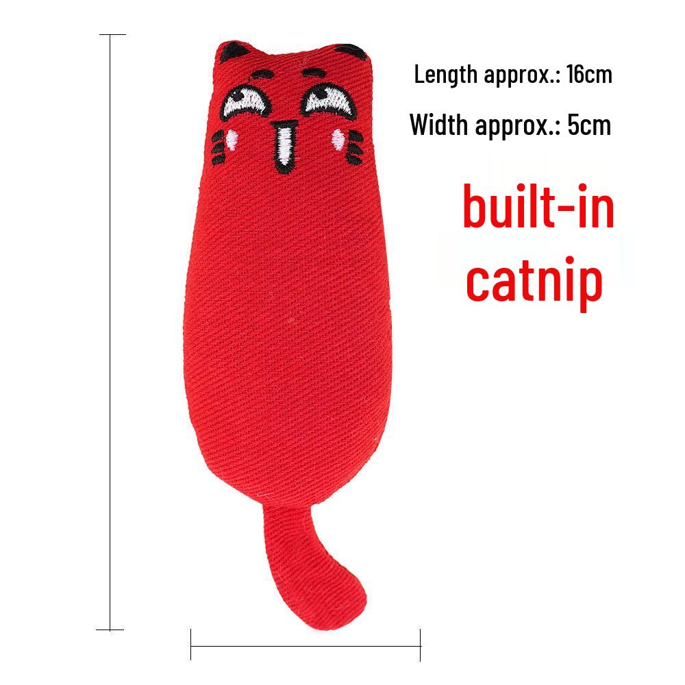 Mint Cat Toy - Cute, Wear-Resistant Teething Plaything in Pure Cotton