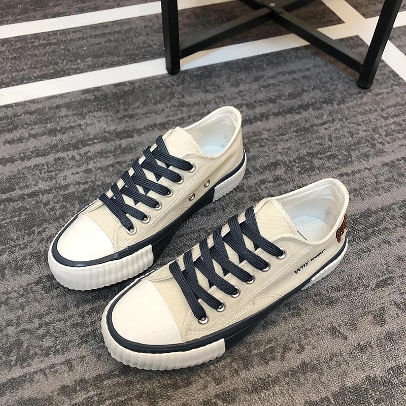Fashion Shoes Woman 2024 Trend Cute Canvas Shoe Women Breathable Sneakers Sport Shoes for Woman Casual Vulcanized Shoe Flats High Top