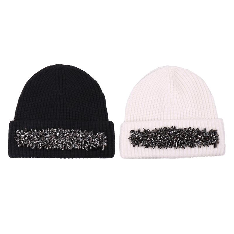 Wild Wool Hat Shiny for Rhinestone Knitted Hat Ear for Protection Warm Autumn Winter for Boy Girl Xmas Halloween New Yea