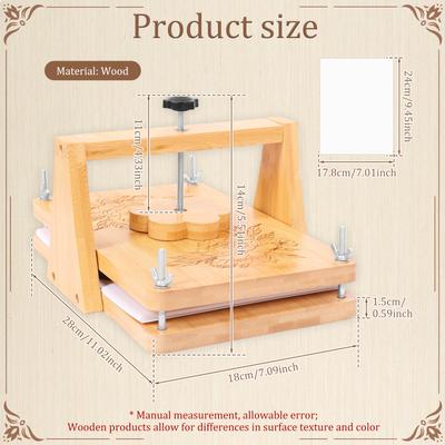 1 Set Large Flower Press Kit 11" X 7"/11"x11" DIY Wooden Flower Pressing Kit Removable Plant Specimen Crafting Tools for DIY Art