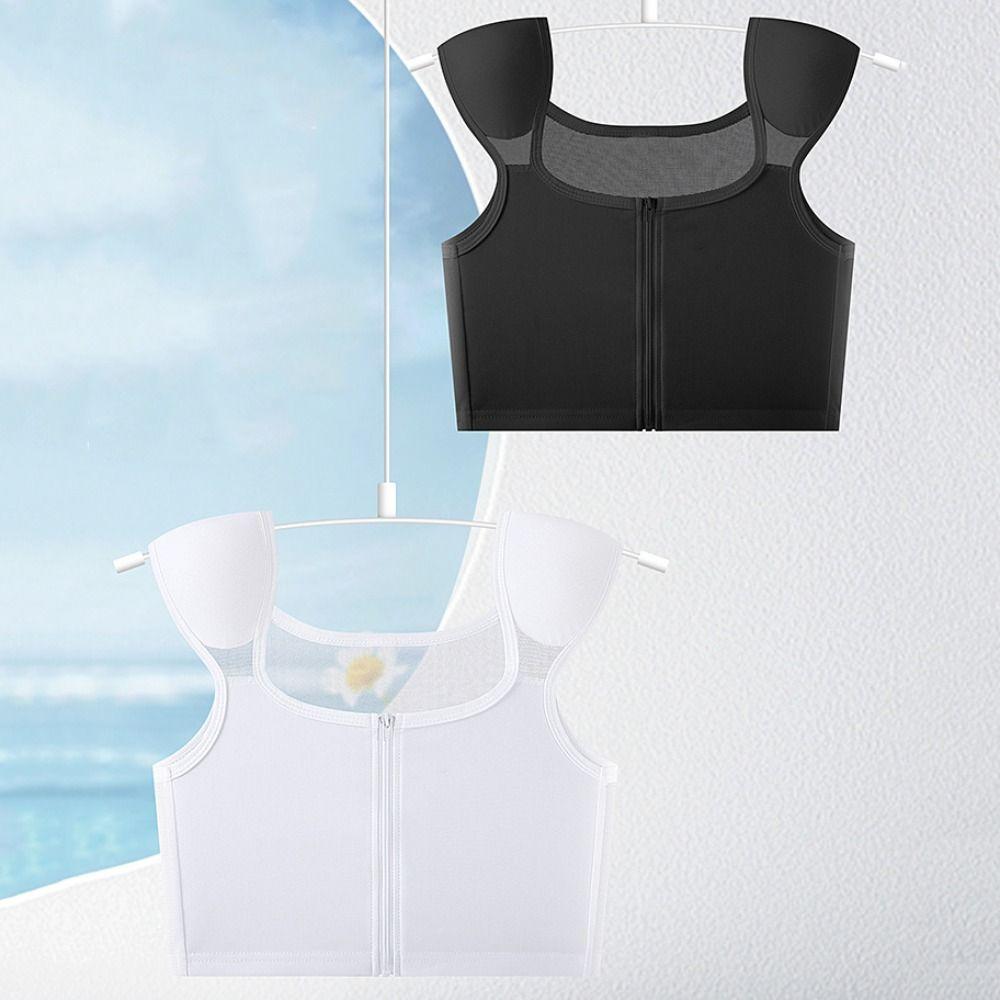 Stoßfestes flaches Brust-Binder Bustier Shapewear Schulterpolster Brustbindung Cosplay