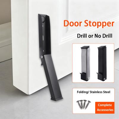 Anti-collision Stainless Steel Door Stopper Windproof Folding Door  Positioner  Door-entry