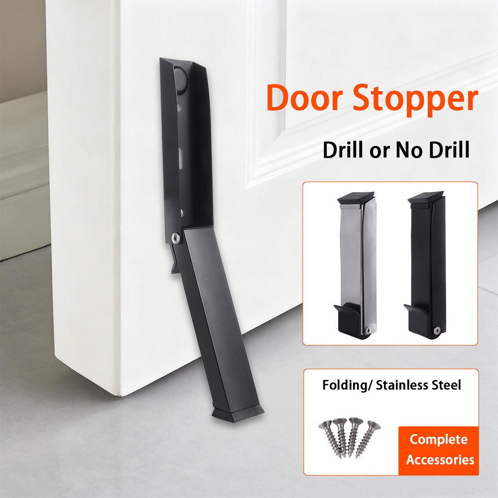Anti-collision Stainless Steel Door Stopper Stainless Steel Folding Door  Positioner  Indoor Use
